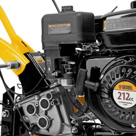 Мотоблок DPT-170, 7 л.с., ремен.сцеп, шир 85 см, глуб 35 см,фрез 3х3,ШОМ,скор 2В/1Н,кол 8" Denzel