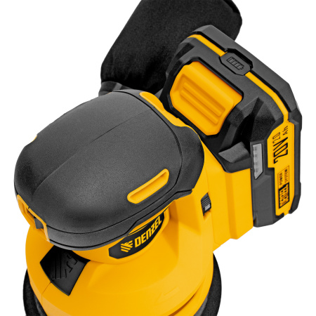 Машина шлифовальная эксцентриковая аккумуляторная CROSH-20-125, Li-Ion, 20 В// Denzel цена