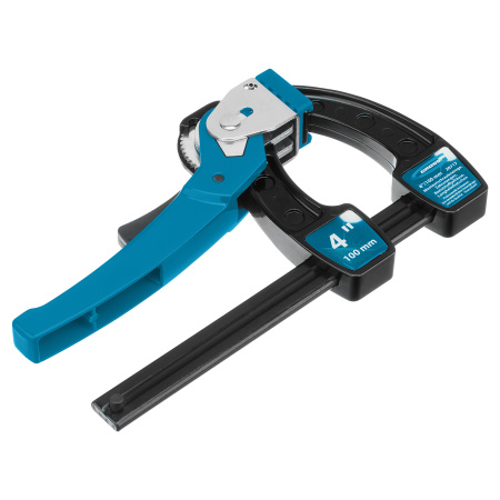 Струбцина реечная быстрозажимная 4, металлический корпус, рычажный храповой механизм, 100 мм Gross цена