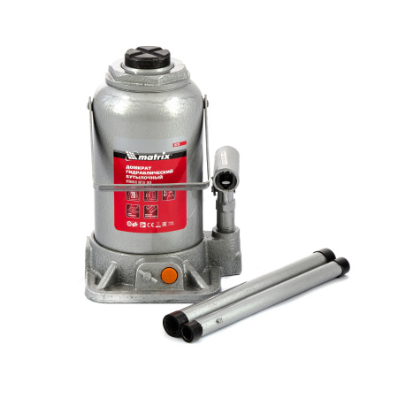 Домкрат гидравлический бутылочный, 20 т, h подъема 244-449 мм Matrix цена