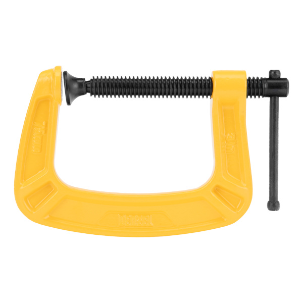 Струбцина G-образная, усиленная, 75 мм Denzel цена