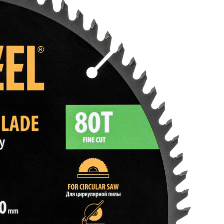 Пильный диск по дереву ф300 х 30 мм, 80 зубьев Denzel
