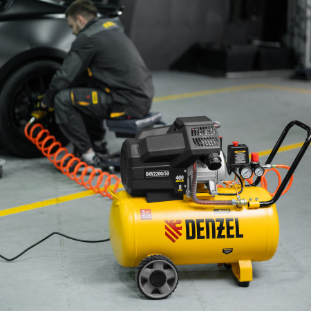 Компрессор воздушный DKV2200/50, Х-PRO 2.2 кВт, 400 л/мин, 50 л Denzel