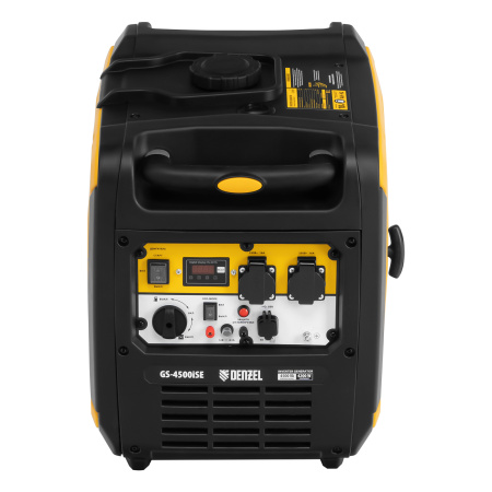 Генератор инверторный GS-4500iSE, 4,5 кВт, 230 В, закрытый корпус, электростартер DENZEL