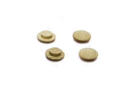 Заглушка деревянная Ясень d-12х20 мм. 10 шт/упак.