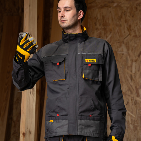 Куртка профессиональная рабочая, 65% полиэстер 35% хлопок, XXL Denzel