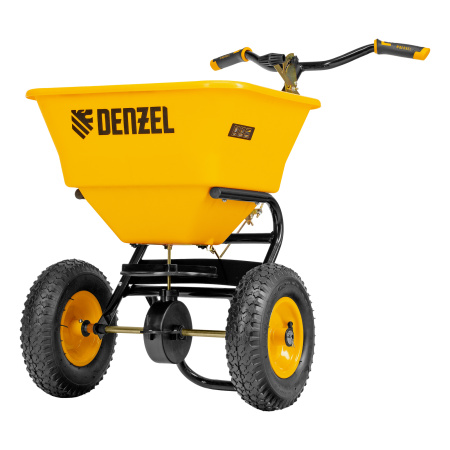 Механическая сеялка на колесах, 45 л Denzel цена