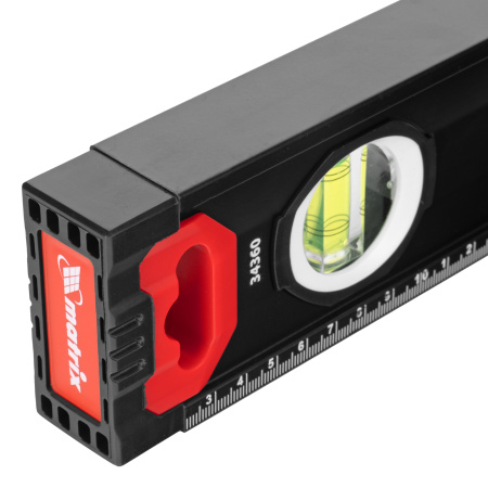 Уровень алюминиевый, усиленный, фрезерованный, 3 глазка, 400 мм Matrix цена