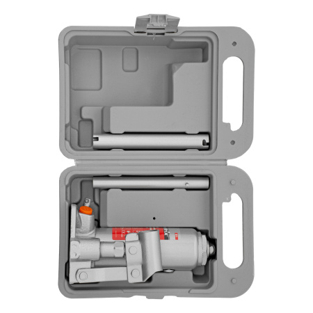 Домкрат гидравлический бутылочный, 2 т, h подъема 181-345 мм, в пластиковом кейсе Matrix цена