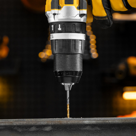 Набор сверл по металлу, 2-8мм, Р6М5К8-TiN, Golden Tip, 6 шт Denzel