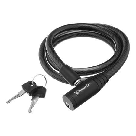 Замок тросовый универсальный, 10 х 960 мм Matrix цена