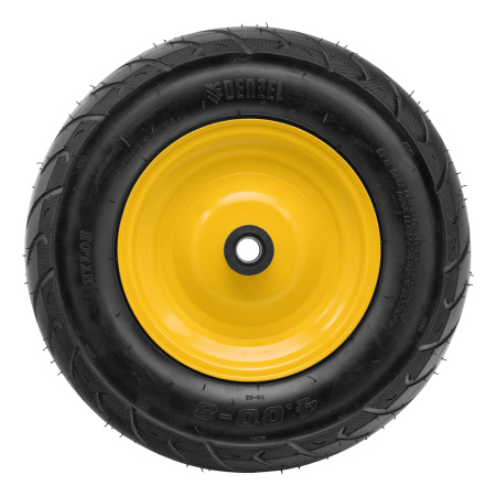 Колесо пневматическое бескамерное 16х4.00-8 D410мм, d20мм, длина оси 104мм Denzel цена