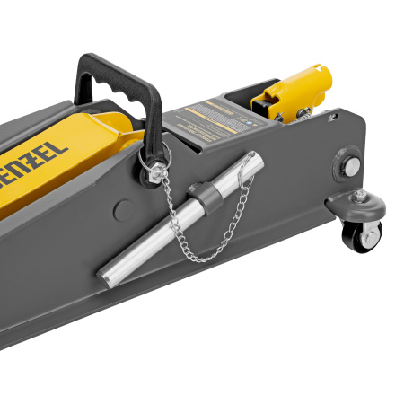 Домкрат гидравлический подкатной с фиксатором, 3 т, 190-532 мм, SUV/ Denzel цена