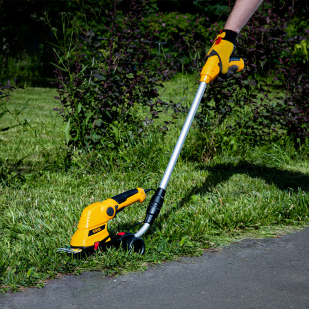 Ножницы-кусторез с телескопической штангой аккумуляторные G801E с акк. 7.2В Li-Ion 1.5 Ач Denzel цена