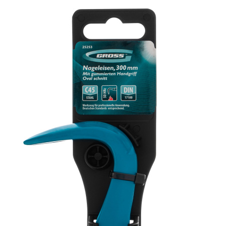 Лом-гвоздодер, обрезиненная рукоятка, 300 x 22 x 14мм Gross цена