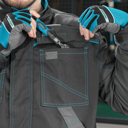 Куртка профессиональная рабочая, 97% хлопок 3% спандекс, L Gross