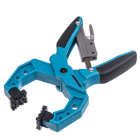 Струбцина клещеобразная 1-1/2, пластиковый корпус, храповой механизм жесткой фиксации, 38 мм Gross цена