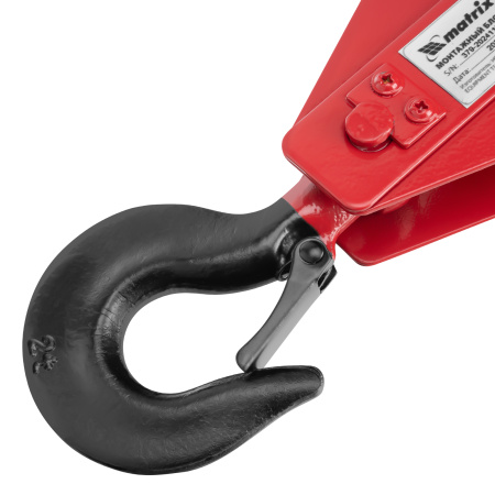 Блок монтажный с крюком, 2 т Matrix цена