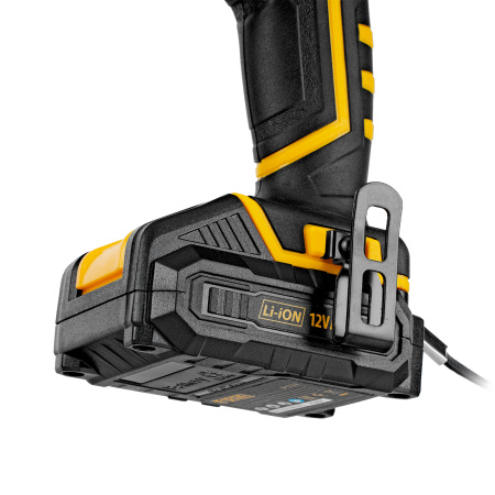 Дрель-шуруповерт аккумуляторная CDL-12-02BM, Li-Ion, 12 В, 2 акк. Denzel