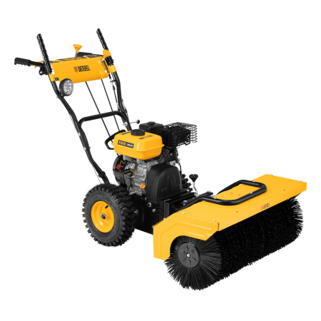 Гибридная снегоуборочная машина с функц. подметания SWB-800, 212 сс, руч. старт, 2 насадки Denzel