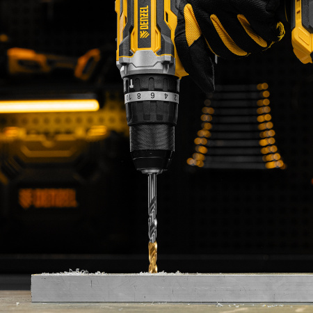 Сверло спиральное по металлу 8,5 x 117 мм, Р6М5, Golden Tip  Denzel