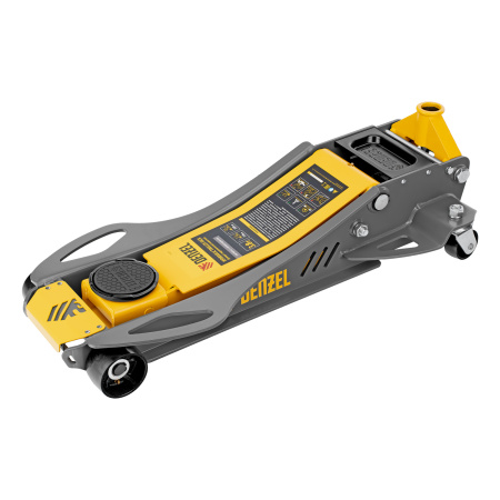 Домкрат гидравлический подкатной, 3,8 т, 110-580 мм, быстрый подъем, низкий подхват, проф. Denzel цена