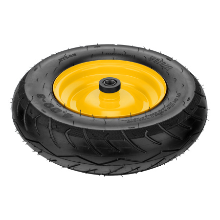 Колесо пневматическое бескамерное 16х4.00-8 D410мм, d20мм, длина оси 104мм Denzel цена