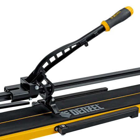 Плиткорез рельсовый 1000х16мм, каретка на подш., стальная станина, усил. рукоятка-пенал Denzel цена