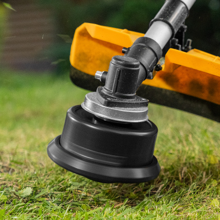 Триммер бензиновый DR-43S, 43 см3, разъемная штанга, состоит из 2 частей Denzel цена