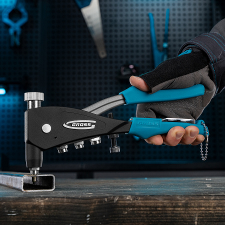 Заклепочник для резьбовых заклепок, заклепки М3, М4, М5, M6 Gross цена