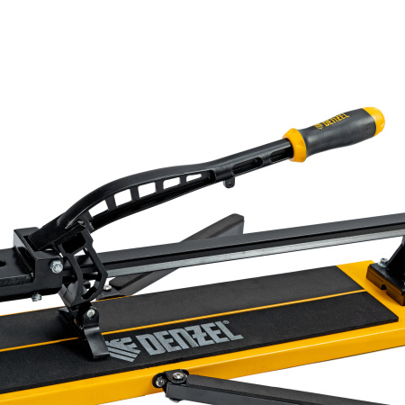 Плиткорез рельсовый 600х16мм, каретка на подш., стальная станина, усил. рукоятка-пенал Denzel цена