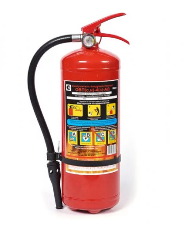 Огнетушитель воздушно-эмульсионный ОВЭ-4 (з) АВСЕ, морозостойкий (до -40°С)