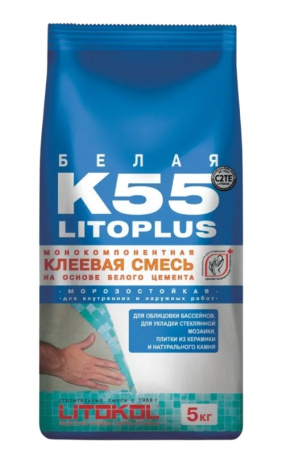 Клей для мозаики Litokol Litoplus K55 5 кг