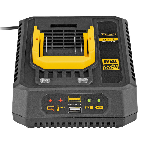 Устройство зарядное для аккумуляторов BCH-20-4.5, Li-Ion, 20 В, 4,5 А// Denzel