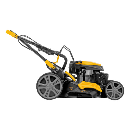 Газонокосилка бензиновая GLD-520SP, 196 куб.см, ширина 52 см, привод, 7 уровней,травосборник 60 л Denzel цена