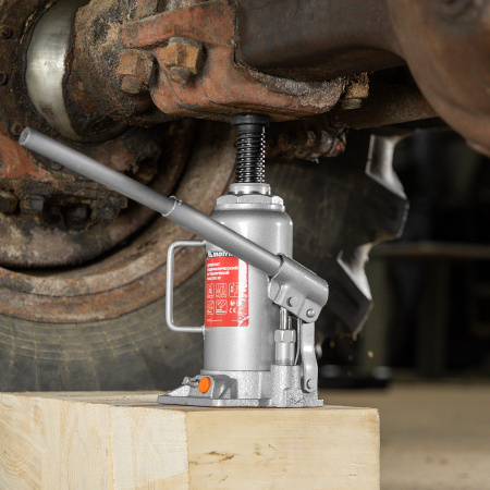 Домкрат гидравлический бутылочный, 12 т, h подъема 230-465 мм Matrix цена