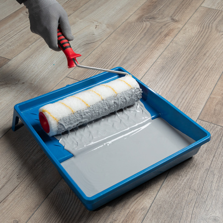 Валик для внутренних работ синтетический, с двухком.ручкой, 250 мм, ворс 12 мм, D 48 мм, D ручки 6 мм, полиакрил Matrix цена