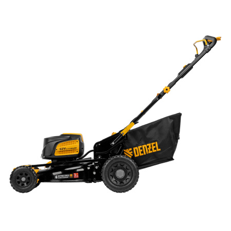 Газонокосилка аккумуляторная бесщет., RLMS560-62, привод, 560 мм, Li-ion, 62В Denzel цена
