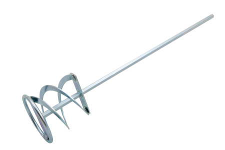 Миксер для красок и штукатурных смесей, 80 х 400 мм, оцинкованный, шестигранный хвостовик 8 мм Denzel цена