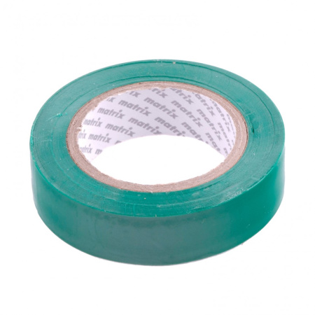 Изолента ПВХ, 15 мм х 10 м, зеленая, 150 мкм Matrix цена