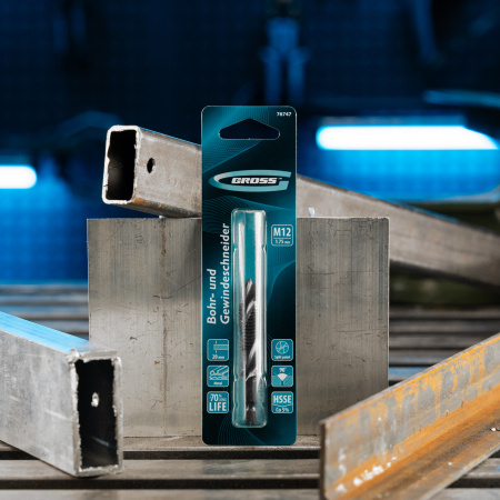 Сверло-метчик М12 х 1,75 мм, Co5%// Gross