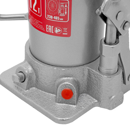 Домкрат гидравлический бутылочный, 12 т, высота подъема 230-465 мм Matrix цена