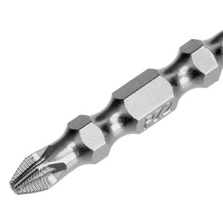 Набор бит двухстор., PH2-PH1х45мм, PZ2-PZ1х45мм, сталь S2, 2 шт. Gross