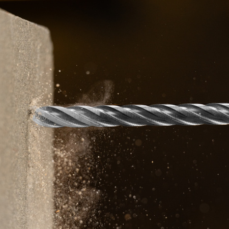 Бур по бетону, цельная крестовая пластина, 10x315 мм, SDS PLUS Denzel