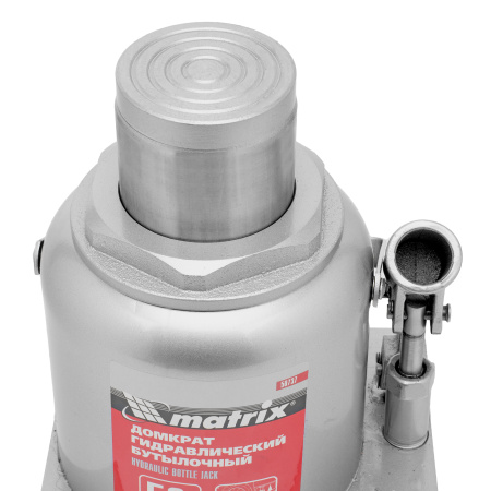 Домкрат гидравлический бутылочный, 50 т, высота подъема 240-370 мм Matrix цена