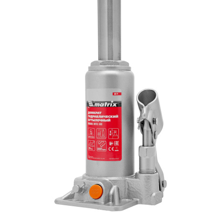 Домкрат гидравлический бутылочный, 3 т, h подъема 178-343 мм, в пластиковом кейсе Matrix цена
