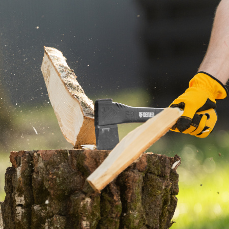 Топор-колун, F3, 640 гр, двухкомпонентная рукоятка, 320 мм// Denzel цена