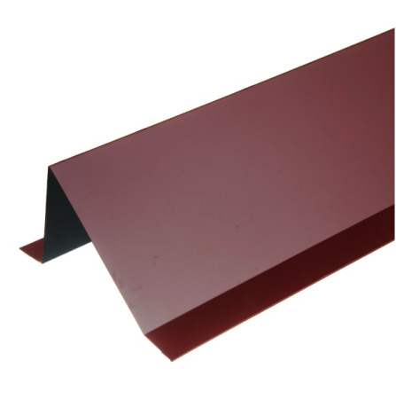 Планка снегозадержания с полиэстеровым покрытием 2 м цвет красный