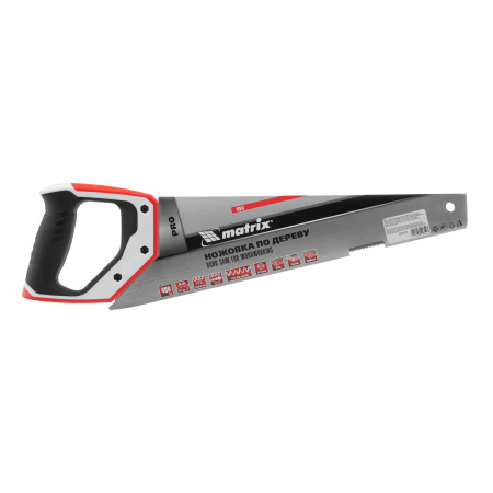 Ножовка по дереву для точных пильных работ, 400 мм, каленый зуб 3D, 14 TPI, трехкомпонентная рукоятка, Pro Matrix цена