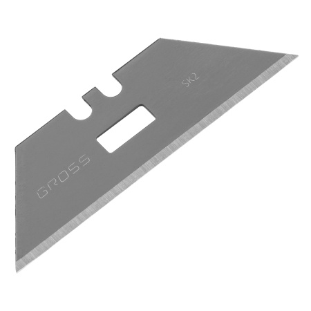 Лезвия, 19 мм, SK2 Black, трапециевидные, выдвижной пластиковый пенал, 10 шт. Gross